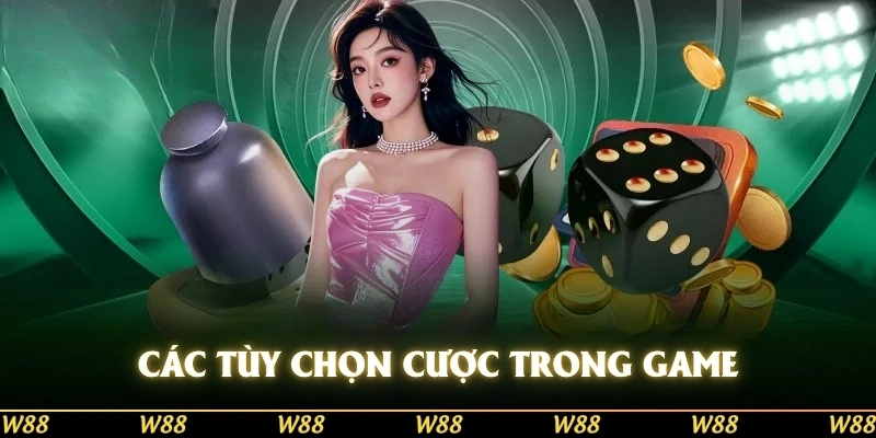 Các tùy chọn cược trong game đang có